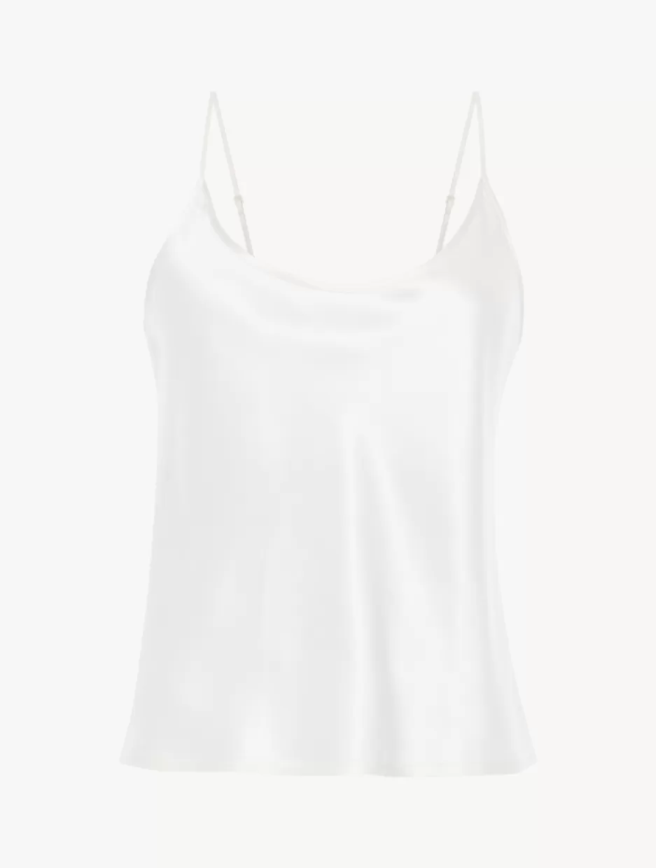 Camisoles | Pajamas-La Perla Silk Camisole White