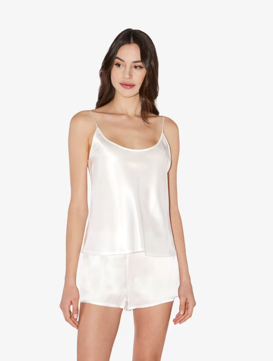 Camisoles | Pajamas-La Perla Silk Camisole White