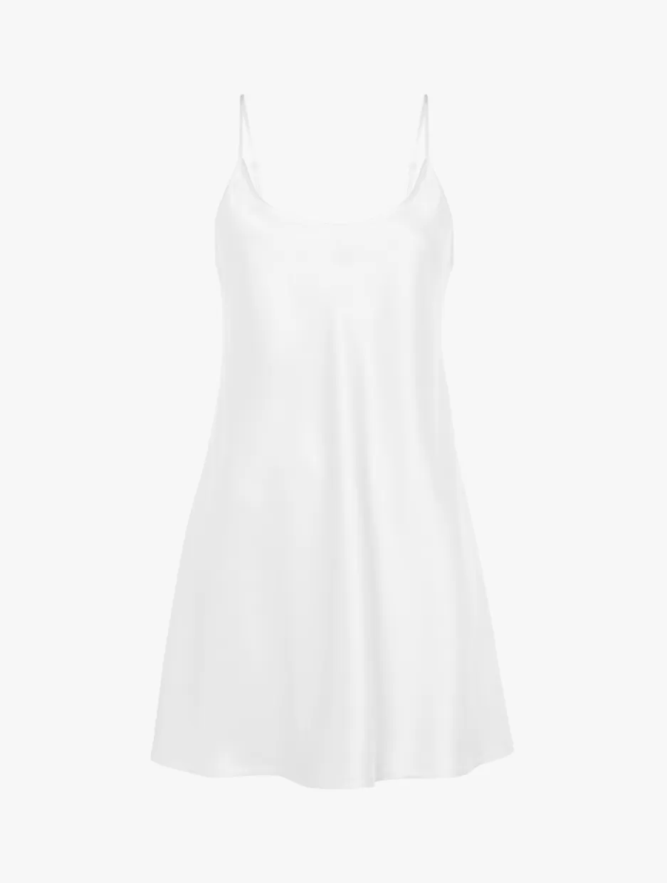 Slips & Dresses | Silk Sleepwear-La Perla Silk Short Slip White