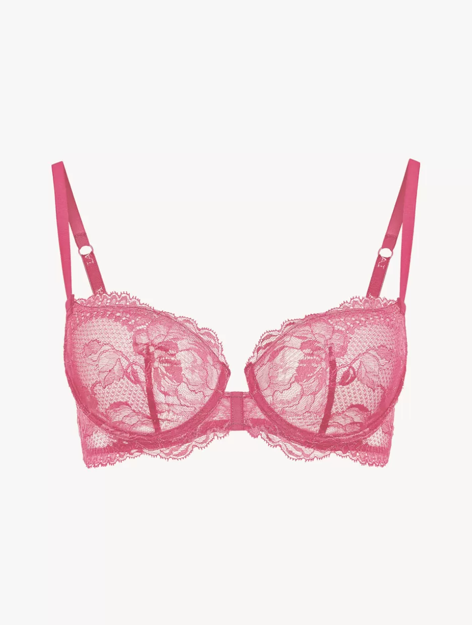 Balconette | Underwired-La Perla Wild Orchid Lace Balconette Bra Pink