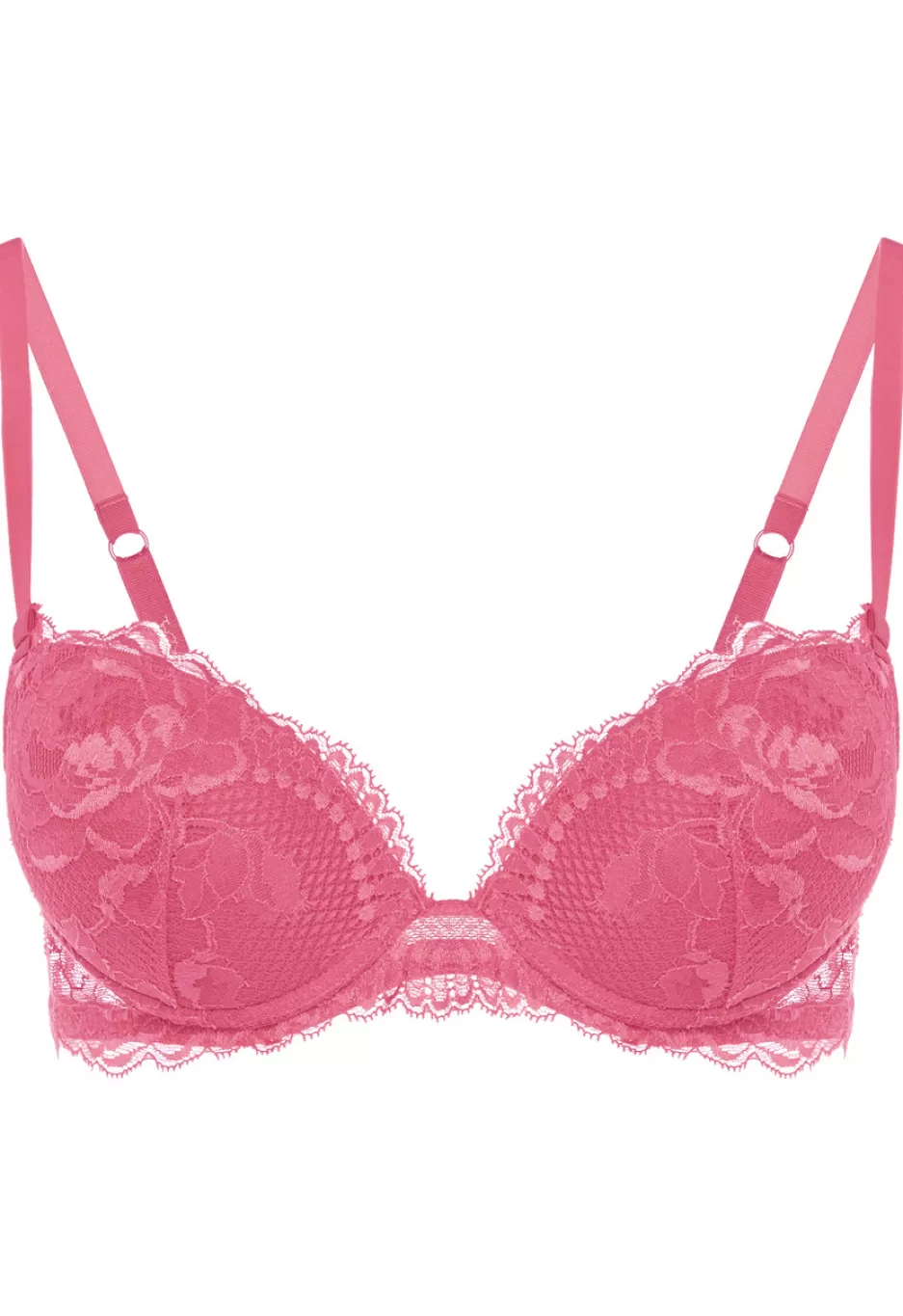 Padded | Push-Up-La Perla Wild Orchid Lace Push-up Bra Pink