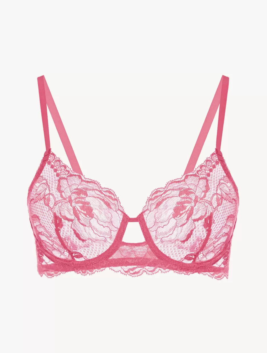 Underwired-La Perla Wild Orchid Lace Underwired Bra Pink