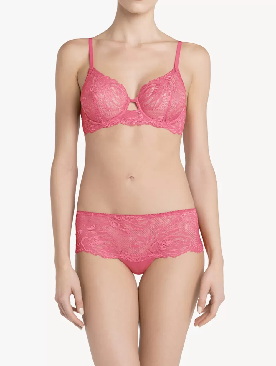 Underwired-La Perla Wild Orchid Lace Underwired Bra Pink