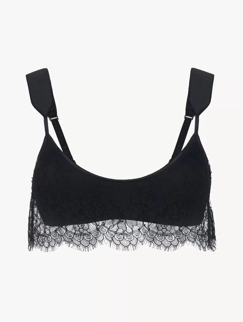 Padded | Wireless-La Perla Wireless Bra In With Lace Overlay Black