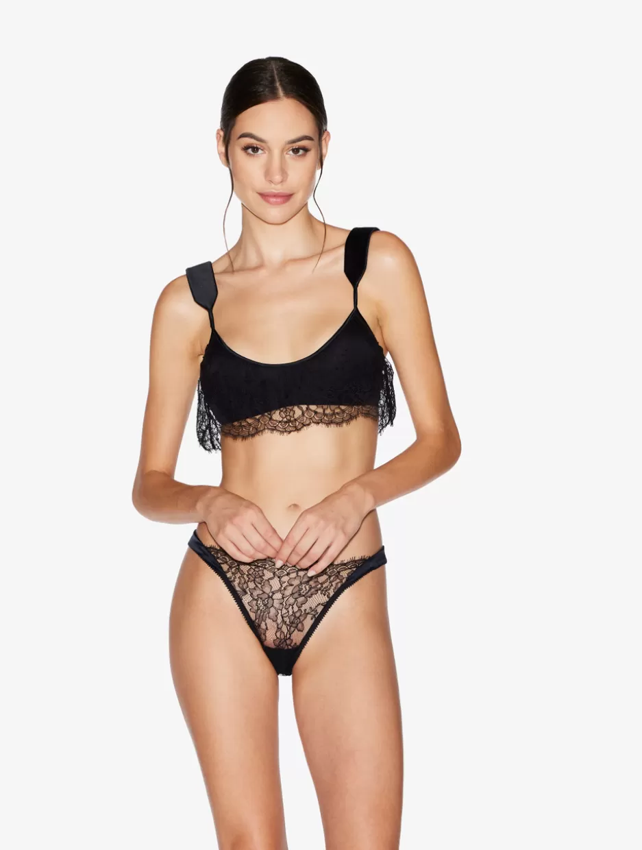 Padded | Wireless-La Perla Wireless Bra In With Lace Overlay Black